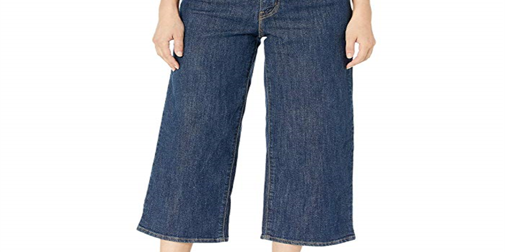 Levi's Women's Mile High Wide Leg Belted Jeans Blue Size  31X25