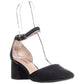 Call It Spring Women's Trivio Leather Closed Toe Ankle Strap Sandal Black Size 9