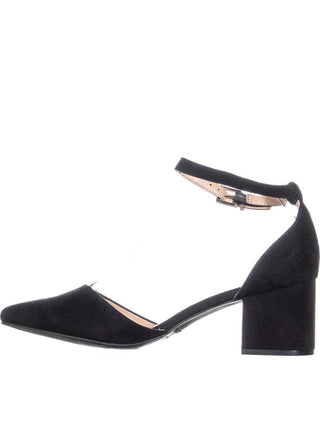 Call It Spring Women's Trivio Leather Closed Toe Ankle Strap Sandal Black Size 9