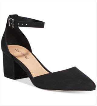 Call It Spring Women's Trivio Leather Closed Toe Ankle Strap Sandal Black Size 9