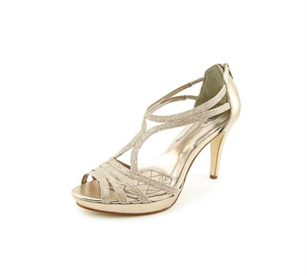 Material Girl Women's Raissa Embellished Dress Sandal Black 8M