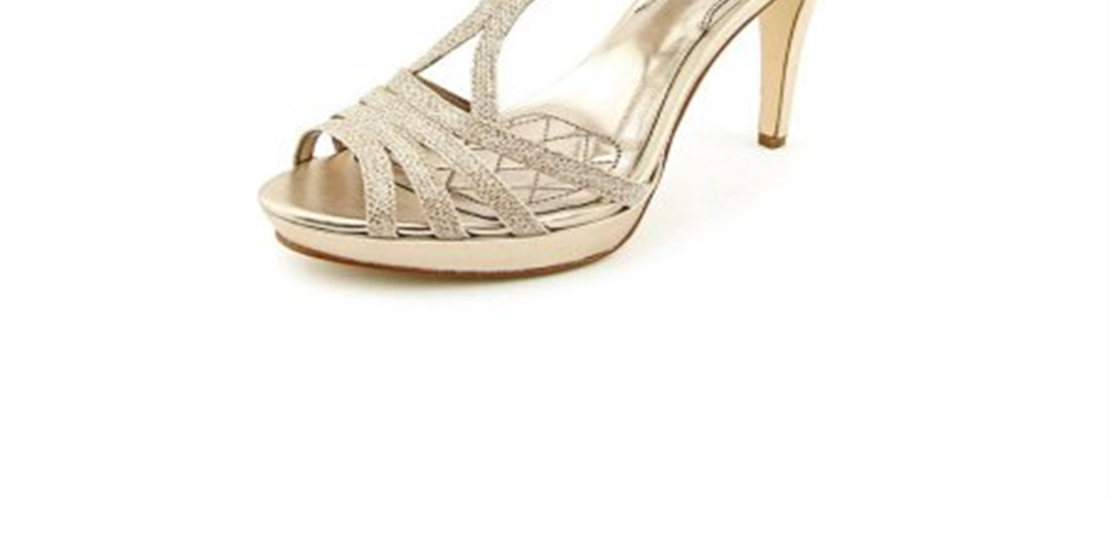 Material Girl Women's Raissa Embellished Dress Sandal Black 8M
