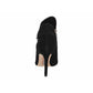 Sam Edelman Women's Padded Buckle Accent Logo Fiora Pointed Toe Stiletto Zip-up Leather Black Size 7.5 M