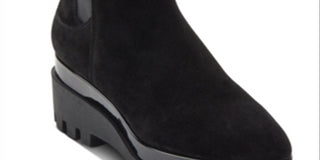 DKNY Women's Fabric Almond Toe Ankle Fashion Boots Black Size 7.5M