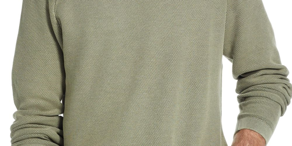 Weatherproof Vintage Men's Stonewashed Sweater Oil Green 3XL