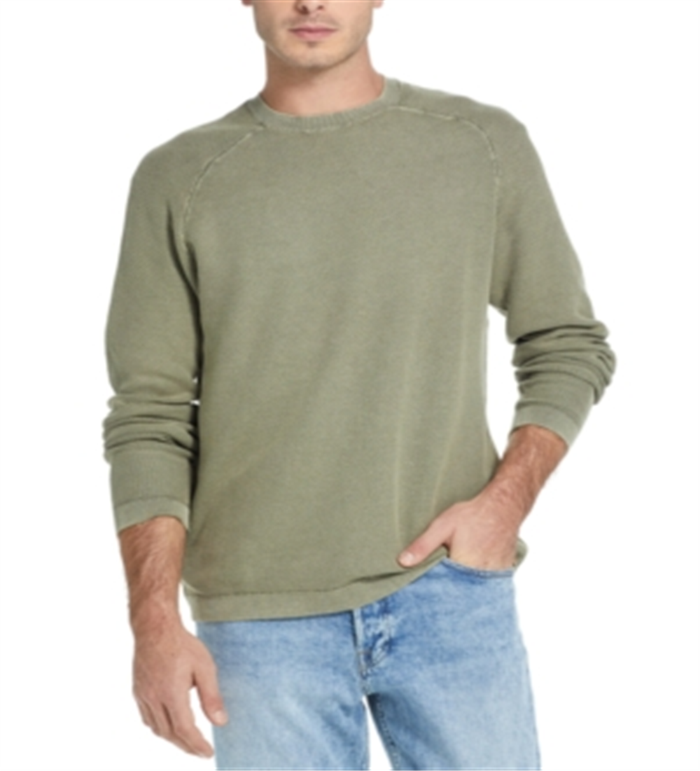 Weatherproof Vintage Men's Stonewashed Sweater Oil Green 3XL