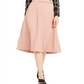 Alfani Women's Pleated Belted MIDI Skirt  Pink Size 2XL