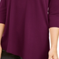 Alfani Women's Cold-Shoulder Asymmetrical Top  Purple Size Medium