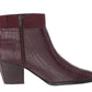 Bella Vita Women's Elektra Ii Booties Burgundy Size 7.5W