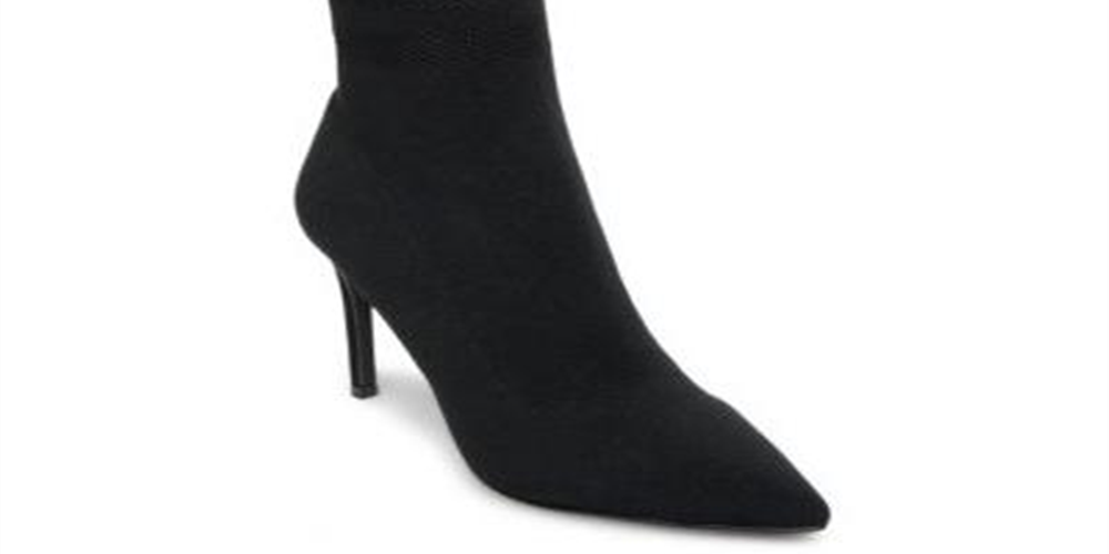 Steve Madden Women's Cookie Fabric Pointed Toe Black Size 7.5 M