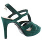 Thalia Sodi  Women's Verrda Platform Evening Sandal Emerald Micro 6M