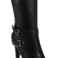 G by Guess Women's Desra Platform Boots Faux Leather Tall  Black Size 7.5 M