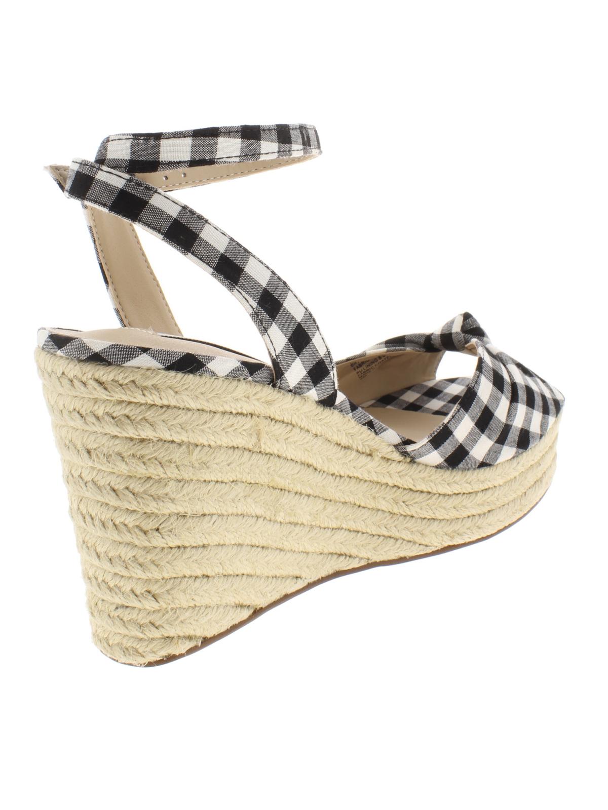 Steve Madden Women's Ankle Strap Espadrilles Valinda Sandals Black Size6 M