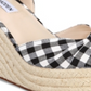 Steve Madden Women's Ankle Strap Espadrilles Valinda Sandals Black Size6 M