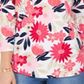 Charter Club Women's Floral Print Top  Red Size 2XL