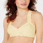 Free People Women's Intimates  Floral Everyday Bras Yellow Size Large