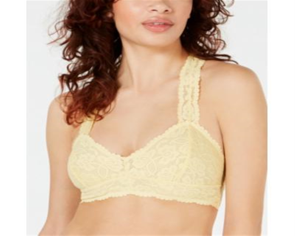 Free People Women's Intimates  Floral Everyday Bras Yellow Size Large