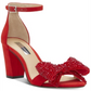 INC International Concepts Women's Kivah Fabric Open Toe Red Size 6