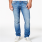 Guess Men's Light Blue Slim Straight Fit Stretch Jeans Light Blue Size 38X30