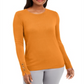 JM Collection Women's Button-Cuff Crewneck Sweater  Orange Size Large