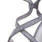 Michael Kors Women's Catia Dress Heels Glitter Pointed Toe Silver/Gun Size 6