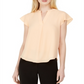 Calvin Klein Women's Cap Sleeve Blouse Orange Size Petite