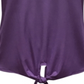 JM Collection Women's Tie-Front Top  Purple Size Large