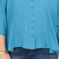 Style & Co Women's Swing Blouse Blue Size X-Small