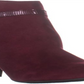 Karen Scott Women's Violaa Fabric Almond Toe Ankle Fashion Boots Red Size 7 M
