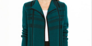 Charter Club Women's Petite Open-Front Cardigan  Balsam Green Size Petite M