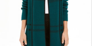 Charter Club Women's Petite Open-Front Cardigan  Balsam Green Size Petite M