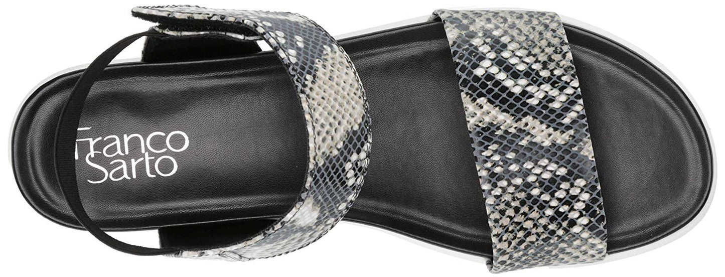 Franco Sarto Women's Sandals Kana Leather Sandal  Brown Size 8.5 M