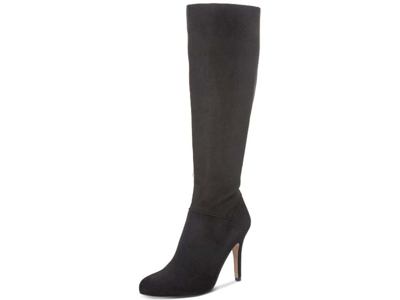 INC International Concepts Women's Taisa Fabric Pointed Toe Knee High Fashion Boots Black Size 7 M