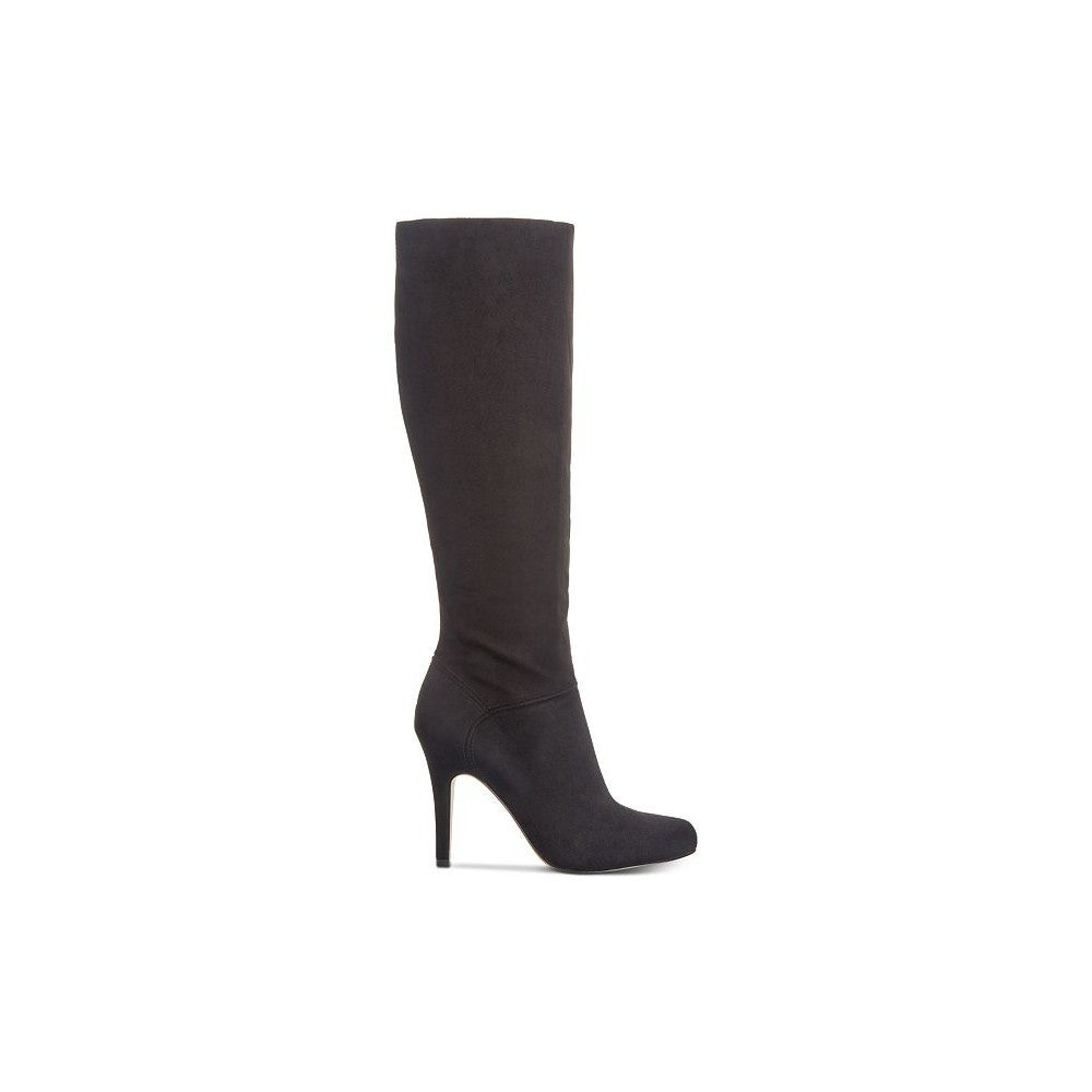 INC International Concepts Women's Taisa Fabric Pointed Toe Knee High Fashion Boots Black Size 7 M