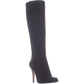 INC International Concepts Women's Taisa Fabric Pointed Toe Knee High Fashion Boots Black Size 7 M