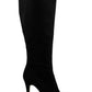 INC International Concepts Women's Taisa Fabric Pointed Toe Knee High Fashion Boots Black Size 7 M