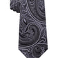Michael Kors Men's Neck Tie Silk Paisley -Black One Size
