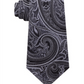 Michael Kors Men's Neck Tie Silk Paisley -Black One Size