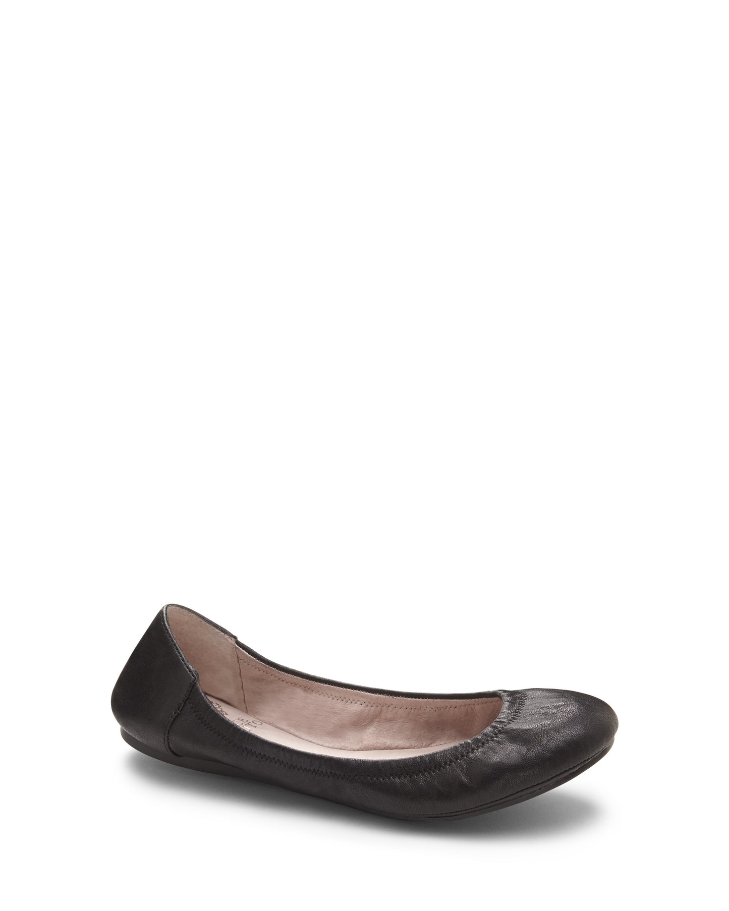 Vince Camuto Women's Ellen Patent Leather Round-Toe Ballet Flats Black Size 8 M