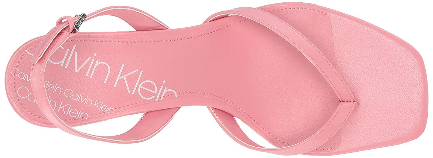 Calvin Klein Women's Monty Heeled Sandal Strawberry Size 8 M