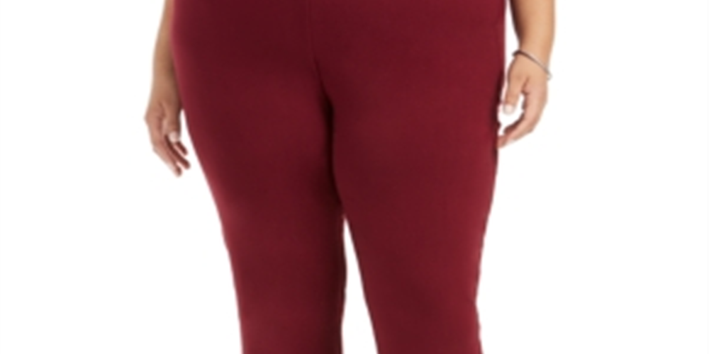 Alfani Women'sTummy Control Pull on Skinny Pants Red Size 26W