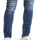 Guess Men's Blocked Moto Skinny Jeans Blue Size 34