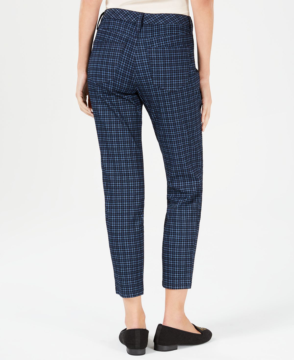 Charter Club Women's Bristol Printed Ankle Jeans Blue Size 6