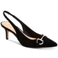 INC International Concepts Women's Carynn Pointed Toe Kitten Heels Black Size 9.5 M