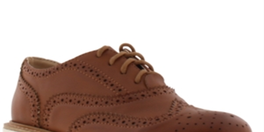 Kenneth Cole Little & Big Boy's Wing Ryan Shoes Brown Size 1 M