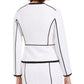 Calvin Klein Women's Wear to Work Zip up Jacket White Size 6 Petite