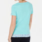 Karen Scott Women's Layered Look Top Blue Size L