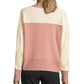 Champion Women's Heritage Cotton Mixed Texture Sweatshirt Pink