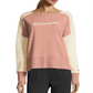 Champion Women's Heritage Cotton Mixed Texture Sweatshirt Pink Size X-Small