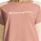 Champion Women's Heritage Cotton Mixed Texture Sweatshirt Pink Size X-Small